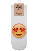 Sneaker Socken bedruckt Emoji Love