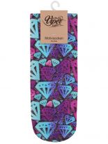 Sneaker Socken bedruckt Diamonds