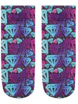 Sneaker Socken bedruckt Diamonds