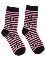 Socken Eisernes Kreuz rosa medium