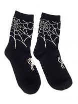 Socken Spinnennetz schwarz medium