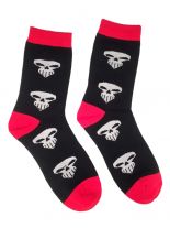 Socken skull schwarz weiß medium