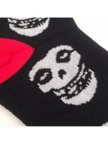 Socken Misfit schwarz rot medium