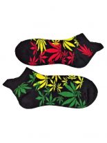Sneaker Socken Hanf Blätter