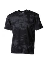 T-Shirt schwarz Batik Look