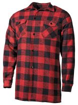 Holzfällerhemd rot schwarz kariert