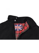 Jacke English Style schwarz gefüttert