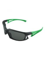 Kinder Sonnenbrille schwarz grün Bügel schmal