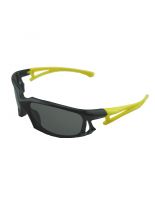 Kinder Sonnenbrille schwarz gelb Bügel schmal