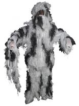 Scharfschützen Tarnanzug Ghillie Suit schneetarn
