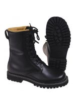 Kampfstiefel schwarz Lederfutter