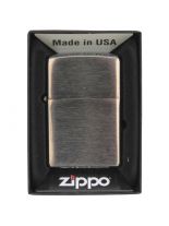 Zippo Benzin Sturmfeuerzeug chrom gebürstet