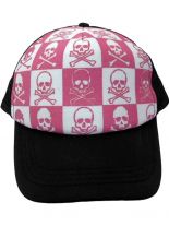 Trucker Cap skulls pink