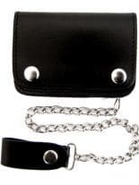 Portemonnaie mit Kette schwarz