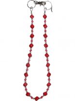 Geldbeutel Kette klein Würfel rot