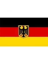 Fahne Deutschland mit Wappen