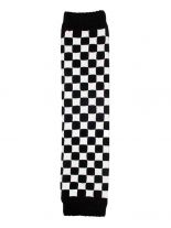 Arm Stulpen schwarz weiß kariert