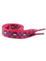 Schnürsenkel Skull Girl pink breit