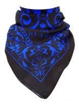 Bandana Orientalisch Schwarz Blau