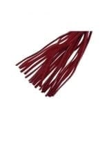 Leder Mini Flogger rot Veloursleder