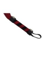 Leder Mini Flogger rot Veloursleder