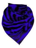 Bandana Zebra blau