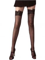 Overknees mit Schnürung