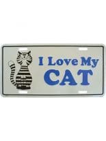 Autoschild I Love my Cat