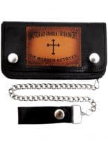 Biker Geldbörse Kreuz mit Kette