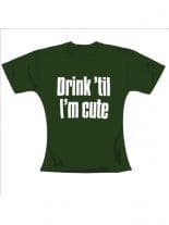 T-Shirt Drink til in oliv