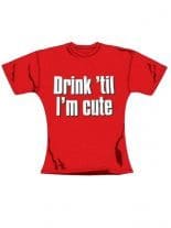 T-Shirt Drink til in rot
