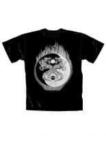 T-Shirt Drachen Yin Yang
