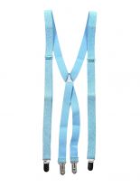 Hosenträger mit Glitzereffekt hellblau