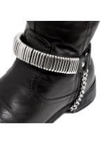 Leder Stiefelband Ringe