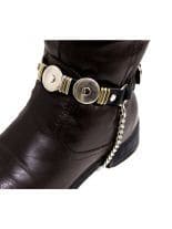 Leder Stiefelbänder mit Conchos
