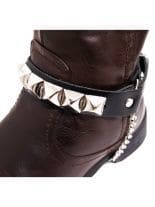 Leder Stiefelband mit Nieten