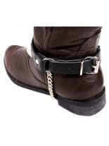 Leder Stiefelband mit Nieten