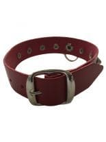 Leder Fesselband rot Spitznieten