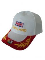 Baseball Cap England weiß