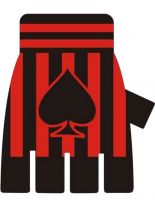Fingerlose Handschuhe Piek rot
