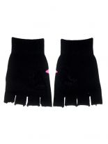 Fingerlose Handschuhe Skelett pink