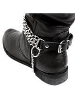 Leder Stiefelband mit Ketten