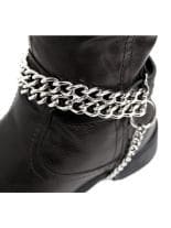 Leder Stiefelband mit Kette