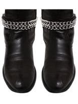 Leder Stiefelband mit Kette