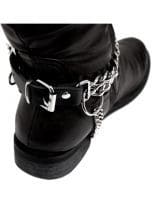 Leder Stiefelband mit Kette