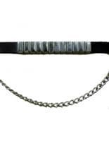 Leder Stiefelband mit Metallplatten
