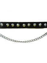 Leder Stiefelband mit Spitznieten
