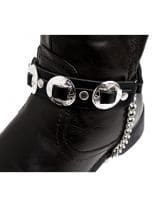 Leder Stiefelband mit Conchos