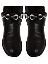 Leder Stiefelband mit Conchos
