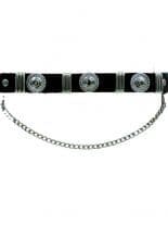 Leder Stiefelband Ziernieten